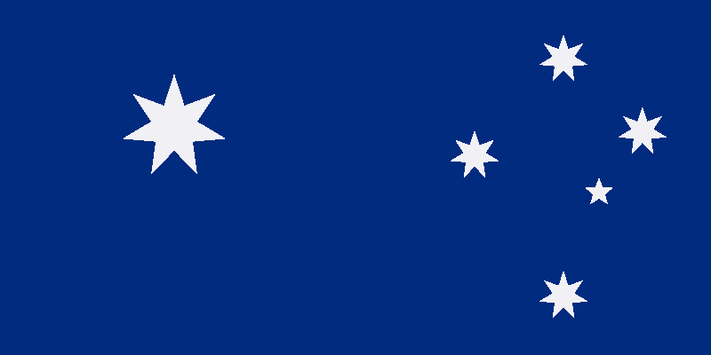 Australian Flag with Federation Star moved up